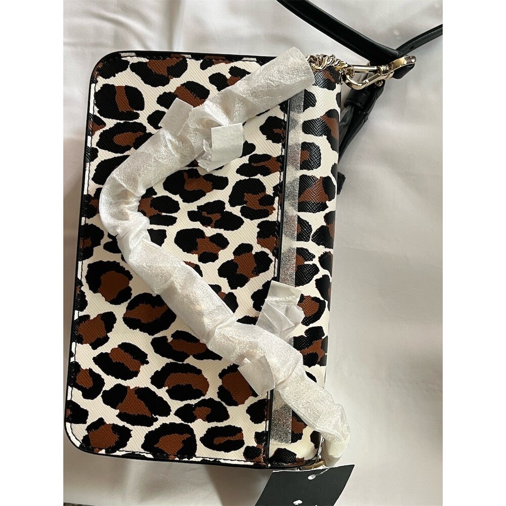 SOLD 
Kate Spade New York Madison Small Flap Crossbody Bag Black Leopard Print - Picture 5 of 10